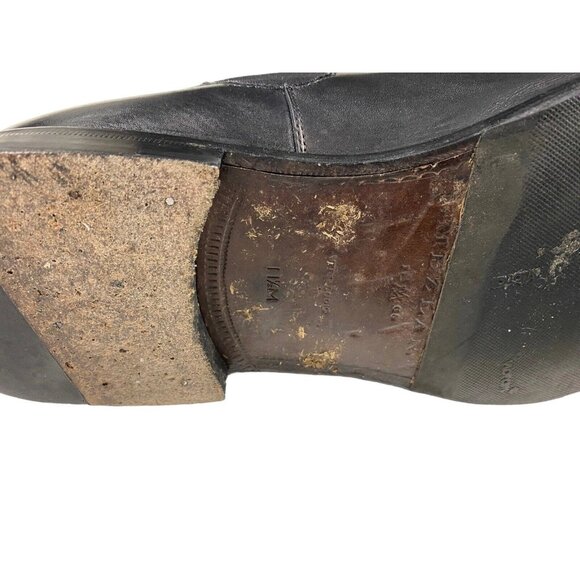 Mezlan Mens Chelsea Ankle Boots Size 11.5 M Shoe Black Leather Pull On Stretch - Picture 4 of 14